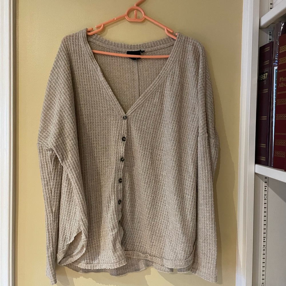 Urban outfitters out from under tan cardigan